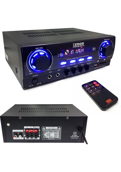 Anfi 2X50W Rms Bluetooth Aux/usb/sd/eko/bass/treble/balance Tenon ZNG-218