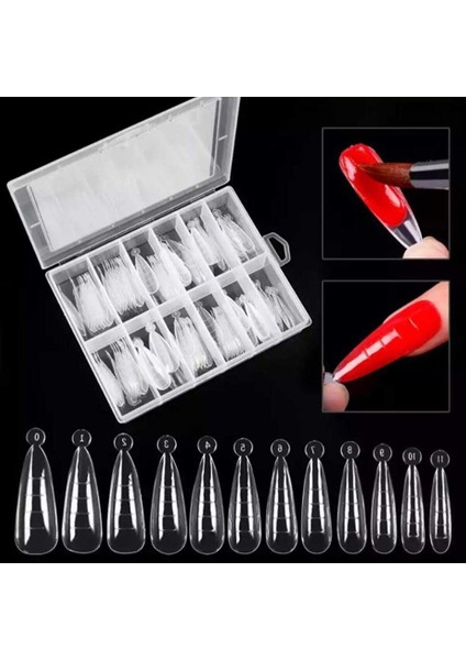 Stıletto Poly Gel Tips 120 'li