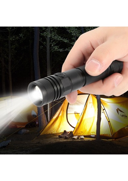 Taşınabilir USB Char G LED Alüminyum Su Geçirmez Dış Mekan Akşam Yemeği Parlak Acil El Feneri (Yurt Dışından) fırsatları