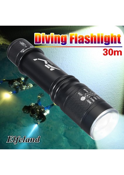 Su Geçirmez 1000LM 30M Zumlanabilir Sualtı Dalış LED El Feneri Lamba Torch 18650 (Yurt Dışından) fiyatları