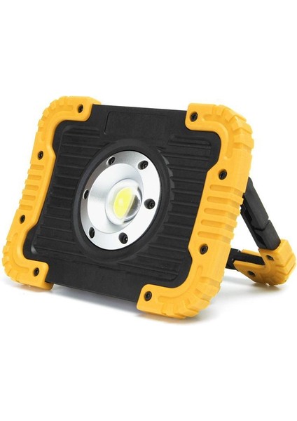 30W Cob LED Taşınabilir Pil Gücü Taşkın Spot Işık Çalışma Kampı Dış Mekan Lambası Sarı (Yurt Dışından)