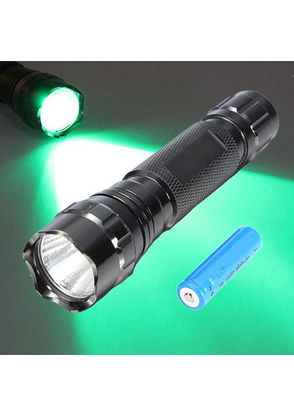 Elfeland LED WF-501B Kırmızı Yeşil Uv Işığı El Feneri Lambası+B 18650 - Kırmızı Işık (Yurt Dışından) fırsatları