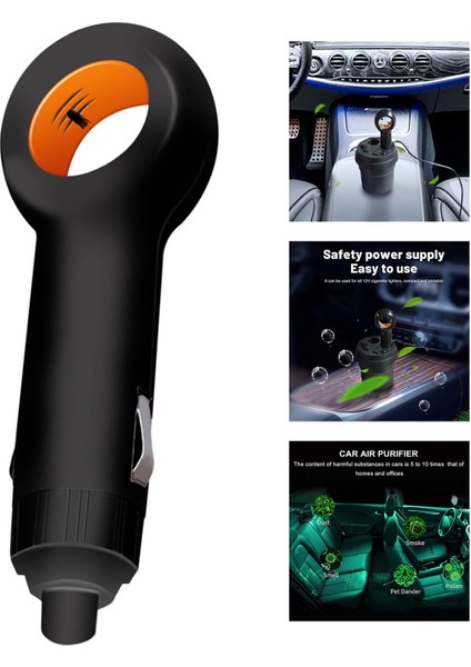 Kişisel Araba Hava Arıtma Negatif Iyonlar Jeneratör Filtrar Sürücü Çocuklar Için Siyah modelleri