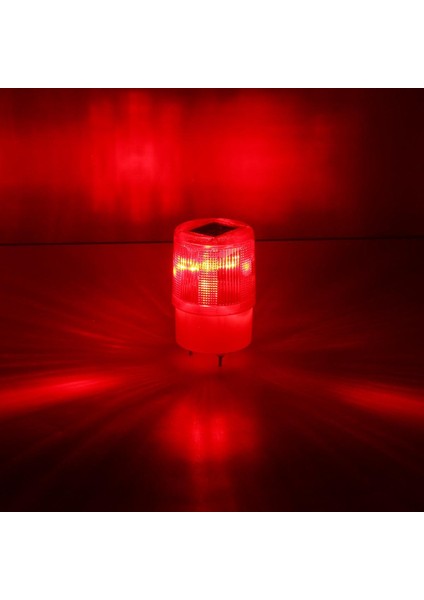 Araba Güneş Enerjisi LED Strobe Uyarı Alarmı Güvenlik Yanıp Sönen Titreme Işaret Işığı Js-04 (Yurt Dışından)
