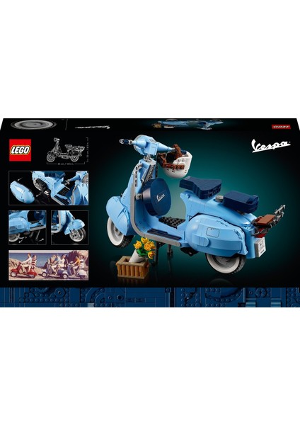 LEGO® Icons Vespa 125 10298 - Yetişkinler için Klasik bir İtalyan Simgesinin Detaylı ve Sergilenebilir Model Yapım Seti (1106 Parça)