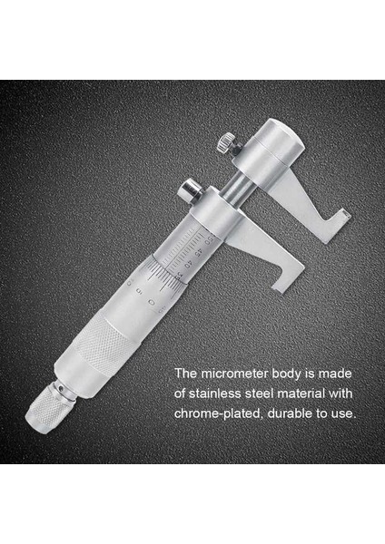 Iç Çap Ölçme Aleti Iç Mikrometre Paslanmaz Çelik Alaşım Kafalı Yüksek Hassasiyetli Ölçüm 25-50MM/50-75MM indirimleri