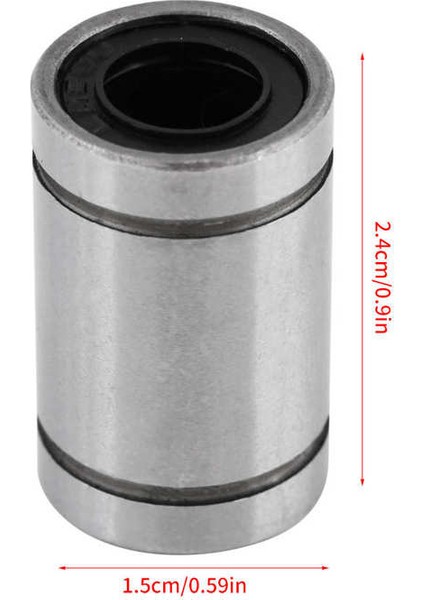 Gravür Makinesi Için 12PC LM8UU 8mm Lineer Hareket Rulmanları Bilyalı Rulman