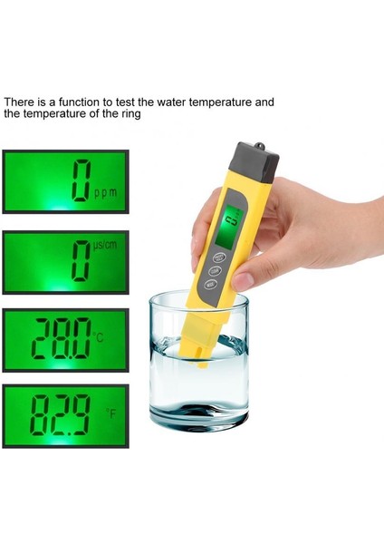 3'ü 1 Arada 0-99 Ph Metre LCD Ekran Dijital Su Kalitesi Test Cihazı (Yurt Dışından) fiyatları