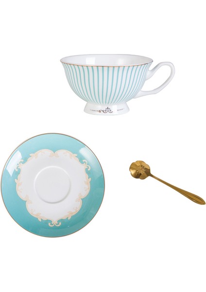 Avrupa Tarzı Lüks Kemik Çini Kahve Fincanı Kahve Fincanı Ve Tabağı Set Seramik Retro Ingilizce Öğleden Sonra Çay Bardağı Set Arkadaşınızın Hediye | Kupalar (Yurt Dışından)