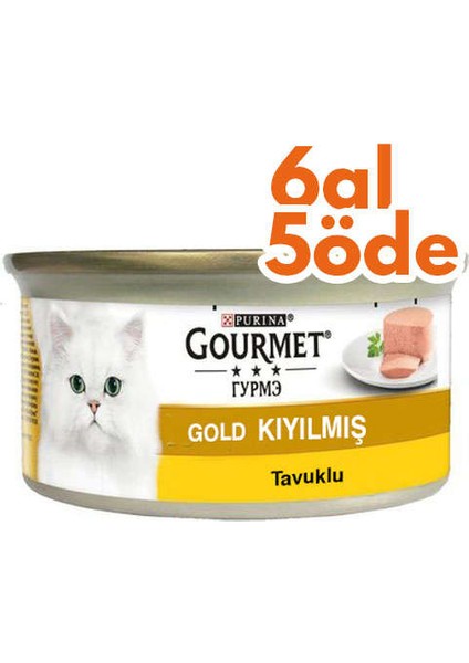 Gold Kıyılmış Tavuklu Konserve Kedi Maması 85 gr