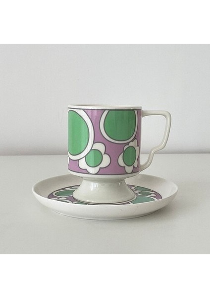 Vintage Basit Porselen Kahve Fincanı Desen Sanat Avrupa Tarzı Kahve Fincanı Seyahat Çevre Dostu Kaffeetasse Çay Bardağı Daireler | (Yurt Dışından) fiyatları