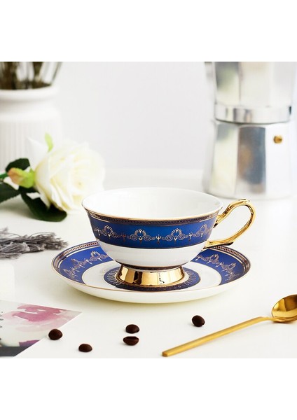 Porselen Desen Kahve Fincanı Tasarım El Yapımı Kahvaltı Espresso Çay Bardağı Suni Setleri Avrupa Çay Fincanı | Kahve Kupası Ve Tabak Setleri (Yurt Dışından)