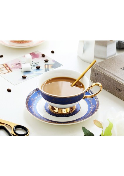 Porselen Desen Kahve Fincanı Tasarım El Yapımı Kahvaltı Espresso Çay Bardağı Suni Setleri Avrupa Çay Fincanı | Kahve Kupası Ve Tabak Setleri (Yurt Dışından)
