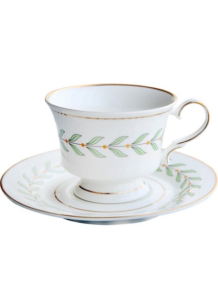 Avrupa Tarzında Vintage, Çay Kupası Ve Öğleden Sonra Dairesinde Kahve Kupası Ve Daireler |Tabak (Yurt Dışından)