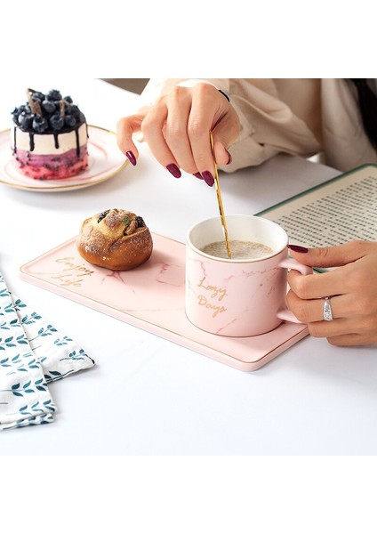 250 Ml Seramik Kahve Fincanı Küçük Narin Nordic Stil Basit Ev Kupası Seti Işık Lüks Ingiliz Öğleden Sonra Çay Snack Plate | Kahve Kupaları Ve Kupalar (Yurt Dışından)
