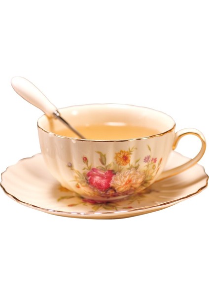 Avrupa Kemik Çini Kahve Fincanı Seramik Taşınabilir Ofis Öğleden Sonra Çay Bardağı Sacer Set Porselen Tazas Zarif Drinkware Df50Bd | Kahve Kupası Ve Tabak Setleri (Yurt Dışından)