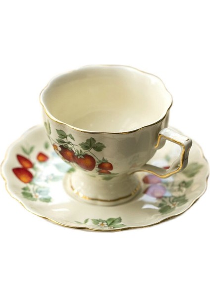 Retro Seramik Kahve Kupaları Türk Avrupa Yaratıcı Yüksek Kaliteli Öğleden Sonra Çay Büro Kupası Kullanımlık Porselen Ev Drinkware | Kahve Kupası Ve Tabak Setleri (Yurt Dışından)