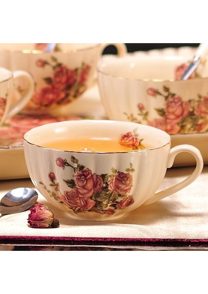 Avrupa Kemik Çini Kahve Fincanı Seramik Taşınabilir Ofis Öğleden Sonra Çay Bardağı Sacer Set Porselen Tazas Zarif Drinkware Df50Bd | Kahve Kupası Ve Tabak Setleri (Yurt Dışından)