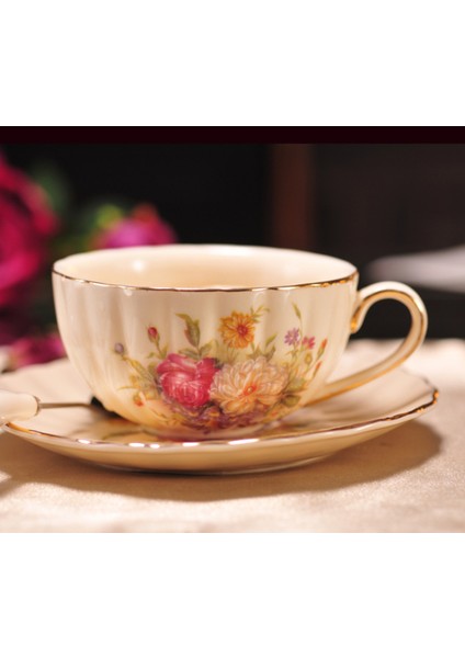 Avrupa Kemik Çini Kahve Fincanı Seramik Taşınabilir Ofis Öğleden Sonra Çay Bardağı Sacer Set Porselen Tazas Zarif Drinkware Df50Bd | Kahve Kupası Ve Tabak Setleri (Yurt Dışından)