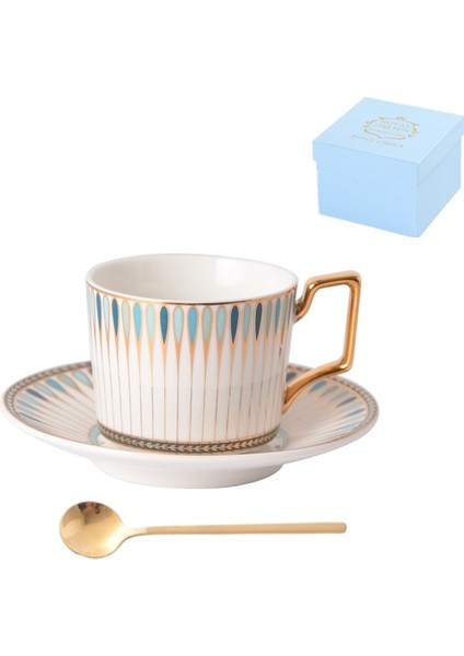 Lüks Avrupa Kahve Fincanı Porselen Kemik Çini Öğleden Sonra Çay Seyahat Kahve Fincanı Set Çevre Dostu Tazas Ev Ürünleri 50 | Teacup Tabak Setleri (Yurt Dışından)