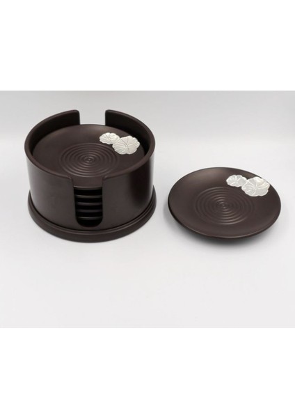 Bakalit Kakma Teneke Coaster Kung Fu Çay Seti Aksesuarları Çin Fincan Tutucu Abanoz Teaset Ahşap Mat Fincan Için Sevimli Bardaklar 6 Adet / Takım | Kupa Ve Tabaklar (Yurt Dışından) fiyatları