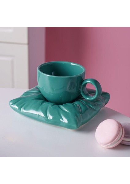Yomdid Seramik Kupa Kahve Çay Bardağı Yaratıcı Macaron Renk Yastık Çanta Kahve Fincanı Süt Içme Kupası Saksı Set Mutfak Drinkware | Kupalar (Yurt Dışından)