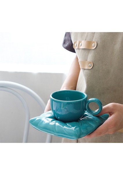 Yomdid Seramik Kupa Kahve Çay Bardağı Yaratıcı Macaron Renk Yastık Çanta Kahve Fincanı Süt Içme Kupası Saksı Set Mutfak Drinkware | Kupalar (Yurt Dışından)