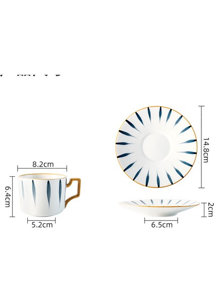 Japon Tarzı Kahve Fincanı Seramik Sevimli Porselen Lüks Çevre Dostu Öğleden Sonra Çay Kahve Kupa Seyahat Tazas De Cafe Drinkware 50 | Teacup Tabak Setleri (Yurt Dışından) fırsatları