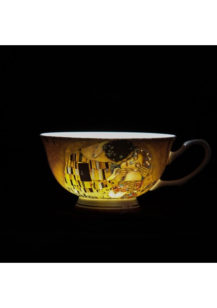 Klimt Yağlıboya Tasarım Güzel Kemik Çini Çay Kahve Fincanı Ve Tabağı Seti Etiyopya Kahve Fincanı Ve Suni Setleri Kupalar Kahve Fincanları | Kahve Kupası Ve Tabak Setleri (Yurt Dışından)
