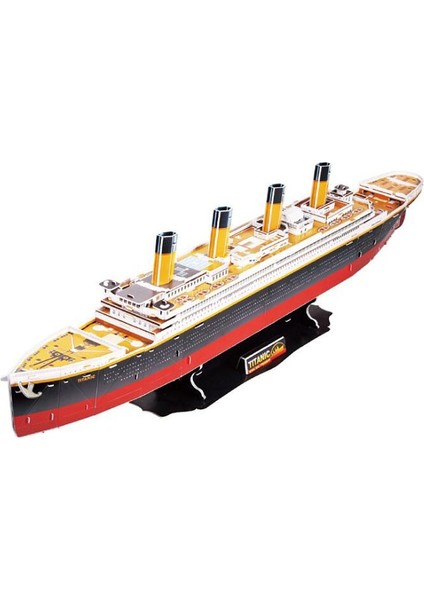 Dıy 3D Kağıt Kart Modeli Yapı Mikro Peyzaj Eğitici Oyuncak Boys 'Doğum Günü Montaj Kağıt Kart Modeli Titanic Gemi | (Yurt Dışından)