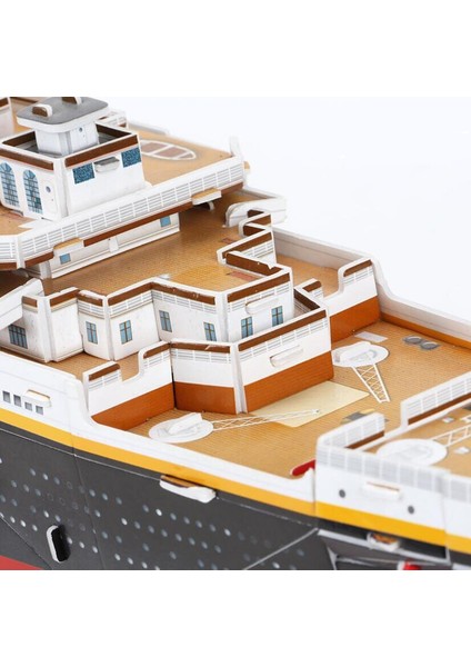 Dıy 3D Kağıt Kart Modeli Yapı Mikro Peyzaj Eğitici Oyuncak Boys 'Doğum Günü Montaj Kağıt Kart Modeli Titanic Gemi | (Yurt Dışından)