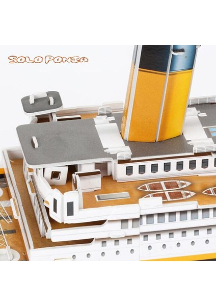 Dıy 3D Kağıt Kart Modeli Yapı Mikro Peyzaj Eğitici Oyuncak Boys 'Doğum Günü Montaj Kağıt Kart Modeli Titanic Gemi | (Yurt Dışından)