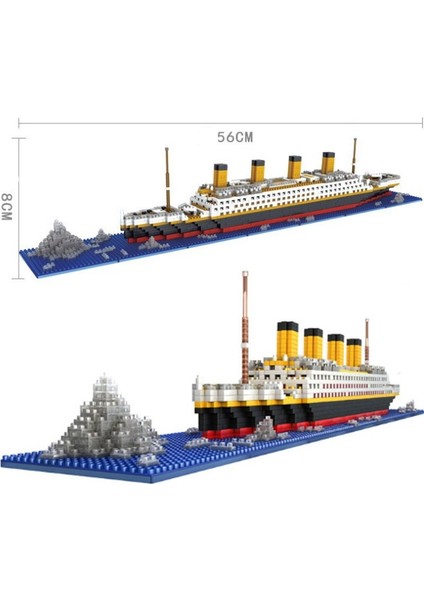 Sanlindousanlindou 3D Gemi Modeli Yapı Taşları -Çok Renkli (Yurt Dışından)