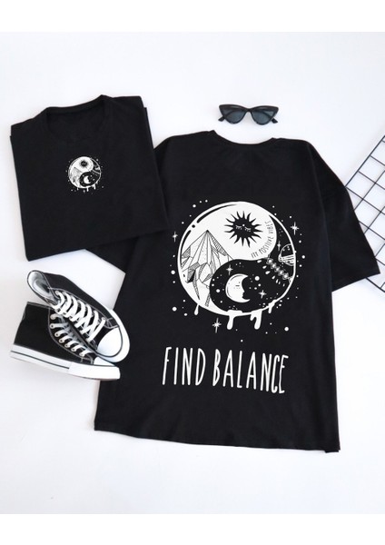 Yingyang Baskılı Tshirt modelleri