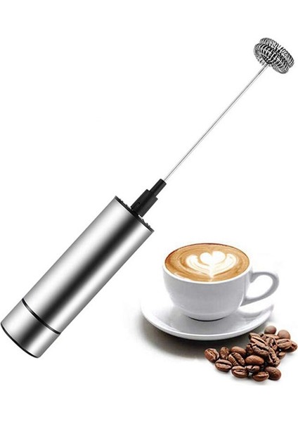 Elektrikli Süt Frother Paslanmaz Çelik Süt Frother Süt Kahve Frother El Mikser Çırpma Teli (Yurt Dışından)
