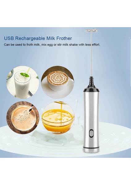 Elektrikli Süt Froother Capuccino Kahve Köpük Yumurta Çırpıcı Için Fromer Şarj Edilebilir Süt Foamer | Sütlüler (Yurt Dışından)