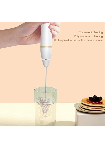 Elektrikli Mikser Blender 2 Hızlar Süt Frother El Usb Karışımı Yumurta Mutfak Mikser Kabarcık Makinesi Çırpma Çırpma | Sütlüler (Yurt Dışından)