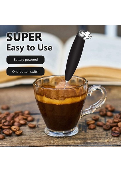 Süt Köpüğü Için Frother El Köpük Üreticisi, Çırpma Teli Kahve Için Karıştırıcı, Cappuccino, Frappe Için Mini Köpükler | Sütlüler (Yurt Dışından)