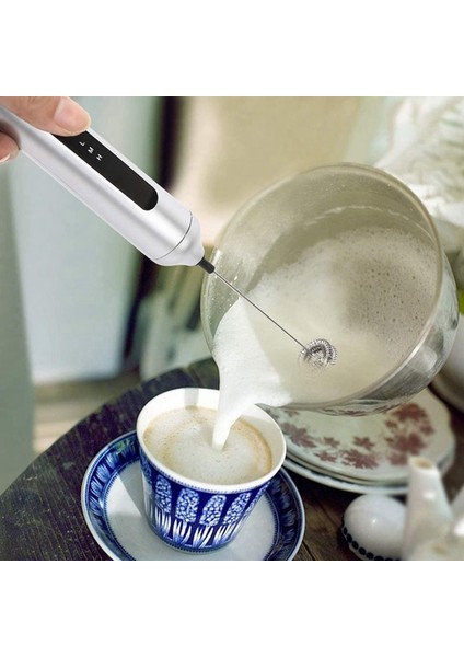 Usb Elektrikli Süt Frother 3 Hızlar Cappuccino Kahve Foamer El Yumurta Çırpıcı Sıcak Çikolata Latte Içecek Mikser Blender | Sütlüler (Yurt Dışından)
