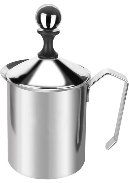400Cc Manuel Süt Frother Paslanmaz Çelik Çift Örgü Süt Kreması Süt Köpük Mesh Kahve Foamer Kreması | Sütlüler (Yurt Dışından)