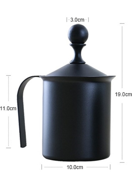 Paslanmaz Çelik Çift Örgü Süt Kreması Köpük Cappuccino Latte Kahve Için Foamer Manuel Süt Frother Kahve Aracı | Sütlü Anneler (Yurt Dışından)