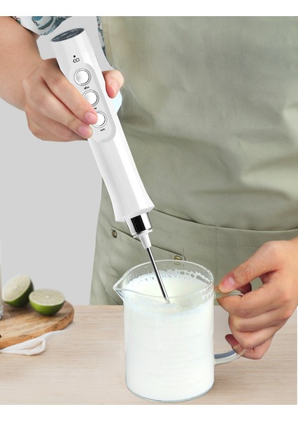 3 Modu Elektrikli Mikser El Süt Frooter Blender Yumurta Çırpıcı İle Usb Şarj Kabarcık Makinesi Çırpma Mikser Kahve Cappuccino | Sütlüler (Yurt Dışından)