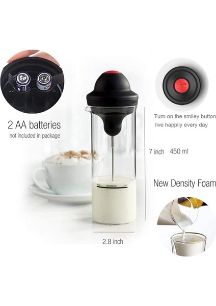Elektrikli Süt Kolay Frother, Kurşun Geçirmez Kahve Mini Foamer Kahve Foam Makinesi Milk Shake Mikser Için Çırpma Mikseri (Yurt Dışından)