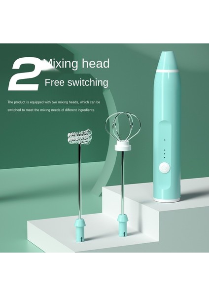 Süt Frother Elektrikli Mikser El El Usb Şarj Edilebilir Ev Mutfak Çok Functio Yeni Yumurta Çırpıcı | Sütlüler (Yurt Dışından)