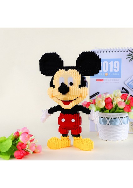 Disney 1831 Adet + Mickey Mouse Elmas Blokları Mirco 3D Model Mouse Klasik Yapı Tuğlaları Rakamlar (Yurt Dışından)