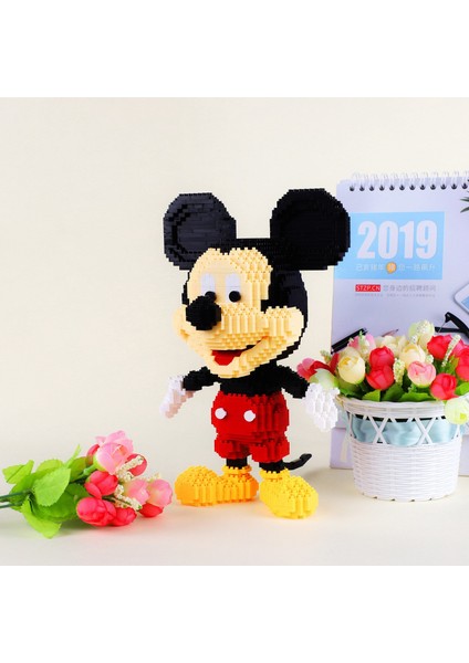 Disney 1831 Adet + Mickey Mouse Elmas Blokları Mirco 3D Model Mouse Klasik Yapı Tuğlaları Rakamlar (Yurt Dışından)