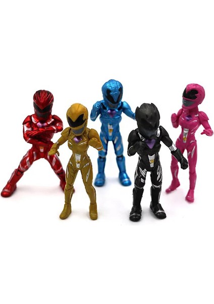 5 Adet Power Rangers Figürleri Oyuncağı (Yurt Dışından)