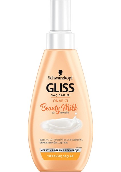 Schwarzkopf Gliss Beauty Milk-Onarici Saç Bakım Sütü 150 ML