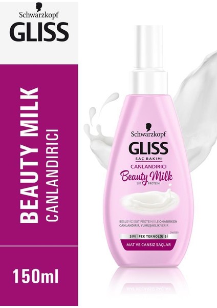 Schwarzkopf Gliss Beauty Milk-Canlandirici Saç Bakım Sütü 150 ML