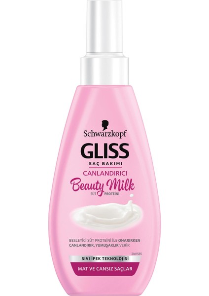 Schwarzkopf Gliss Beauty Milk-Canlandirici Saç Bakım Sütü 150 ML